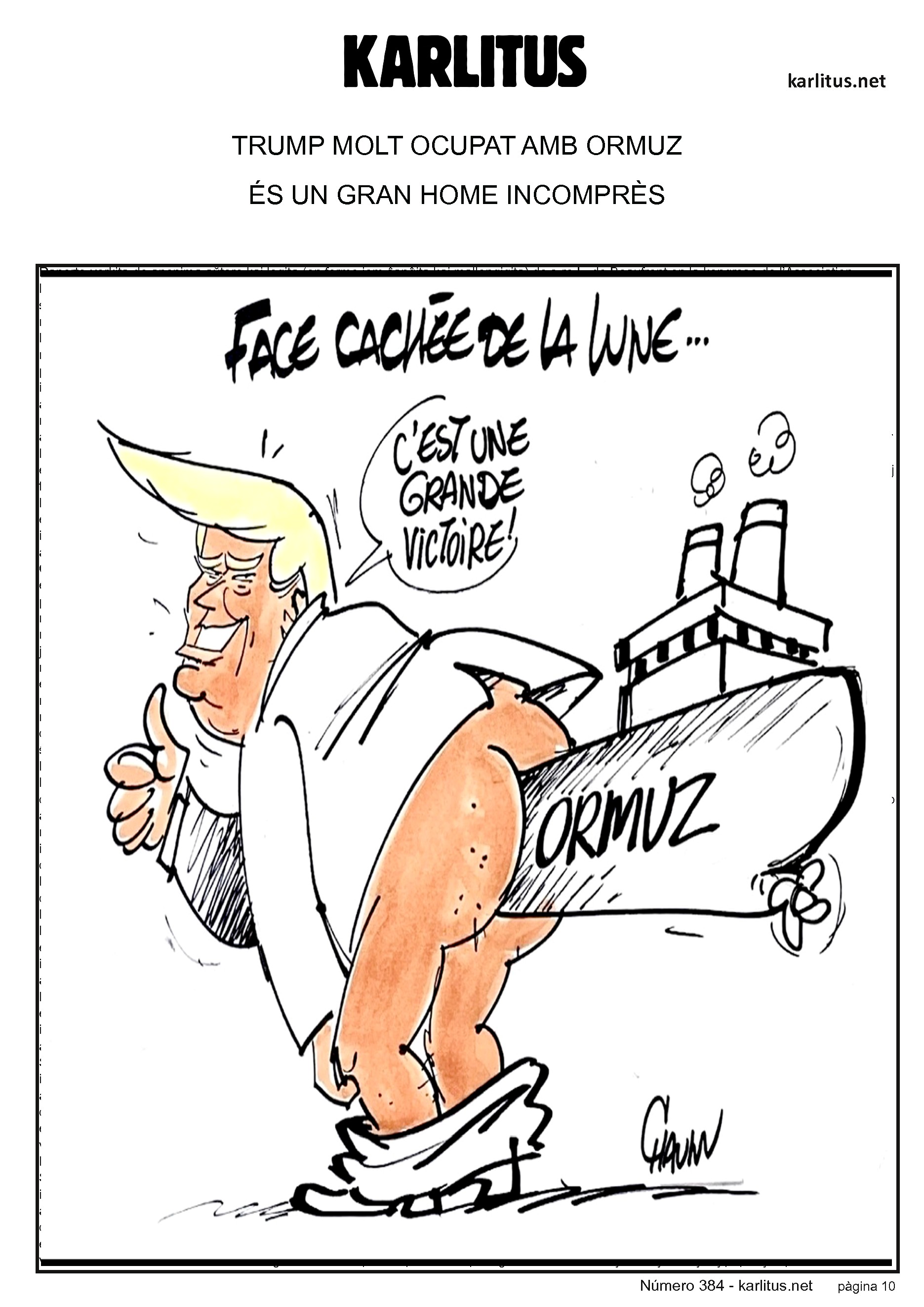 DESENA PÀGINA


TRUMP MOLT OCUPAT A ORMUZ
PERÒ ÉS UN GRAN HOME INCOMPRÈS